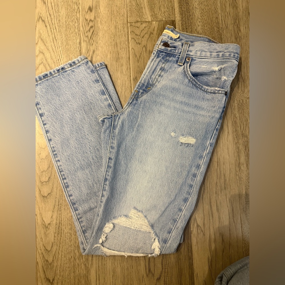 Levi’s Middy Straight Jeans, light wash, size 27